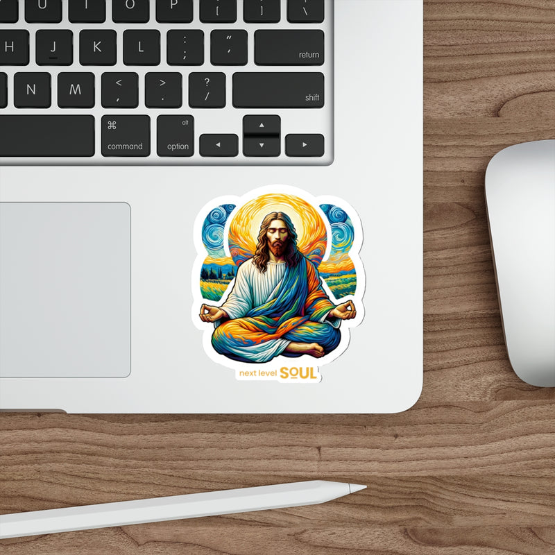 Load image into Gallery viewer, NLS Meditating Masters Series: Jesus - Die Cut Sticker
