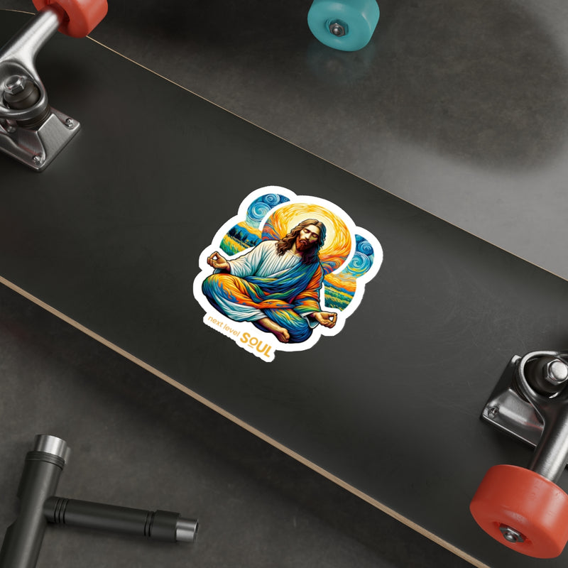 Load image into Gallery viewer, NLS Meditating Masters Series: Jesus - Die Cut Sticker
