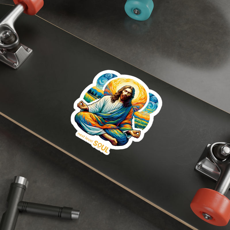 Load image into Gallery viewer, NLS Meditating Masters Series: Jesus - Die Cut Sticker
