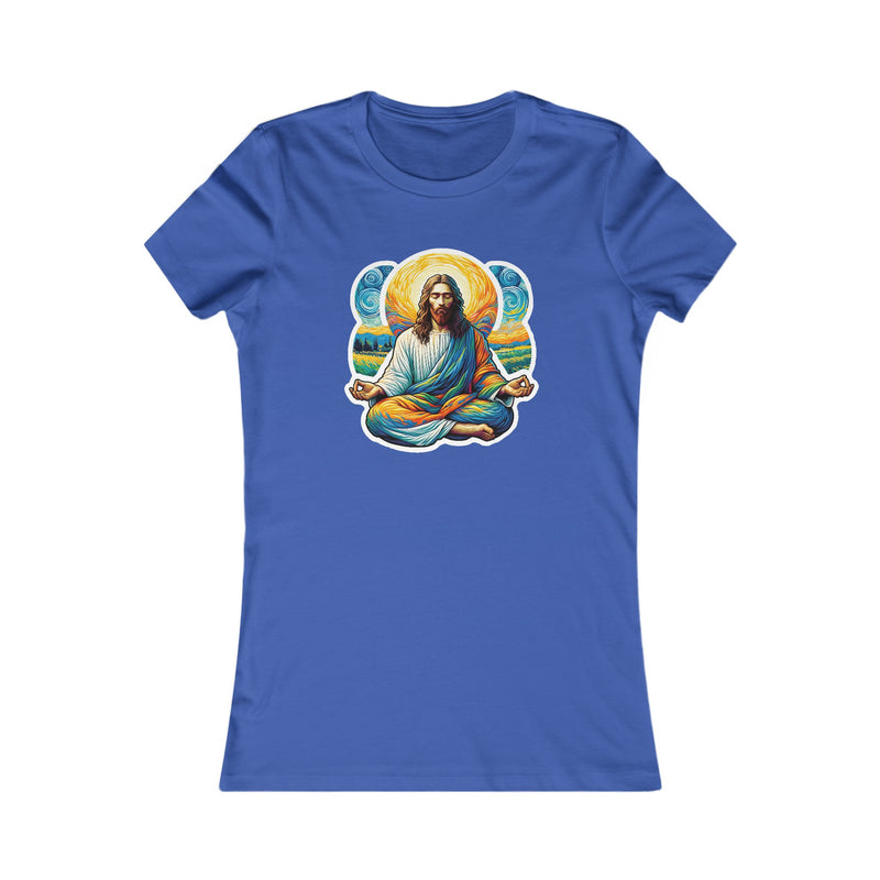 Load image into Gallery viewer, NLS Meditating Jesus Women&#39;s Favorite Tee
