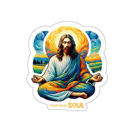 NLS Meditating Masters Series: Jesus - Die Cut Sticker