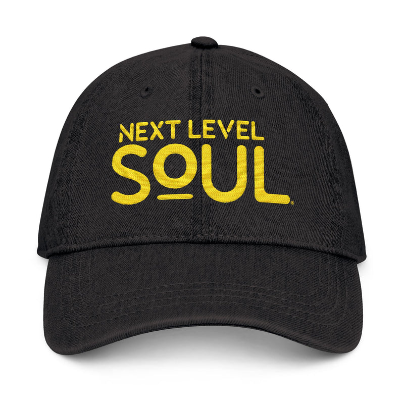 Load image into Gallery viewer, Next Level Soul Embroidered Denim Hat
