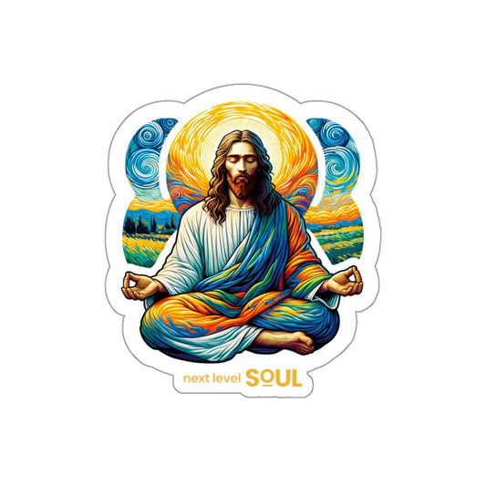 NLS Meditating Masters Series: Jesus - Die Cut Sticker